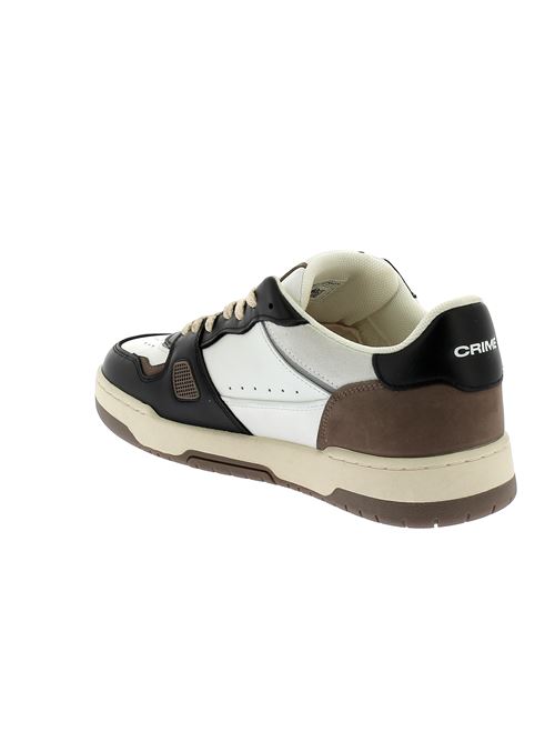 Off Court Og sneakers da uomo in pelle bianca e nera CRIME LONDON | 1830160